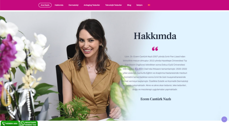 İzmir’in Parlayan Yıldızı: Uzm. Dr. Ecem Cantürk Nazlı ile Dermatolojide Yeni Dönem