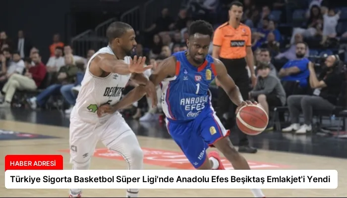 Türkiye Sigorta Basketbol Süper Ligi’nde Anadolu Efes Beşiktaş Emlakjet’i Yendi