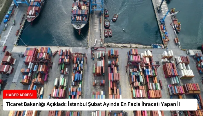 Ticaret Bakanlığı Açıkladı: İstanbul Şubat Ayında En Fazla İhracatı Yapan İl