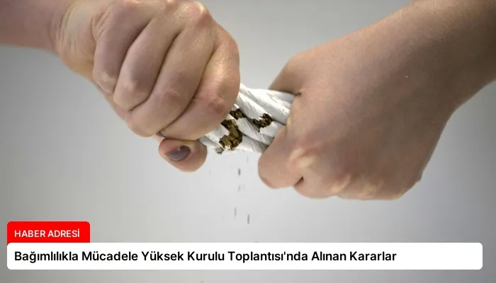 Bağımlılıkla Mücadele Yüksek Kurulu Toplantısı’nda Alınan Kararlar