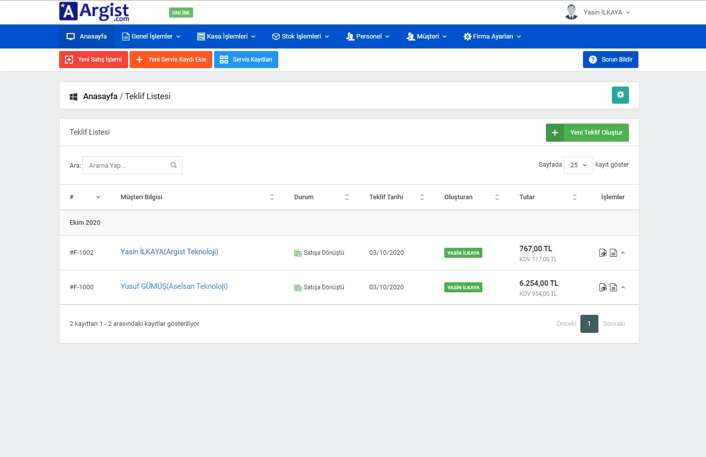 Argist İle Teklif Süreçlerini Dakikalara İndirin
