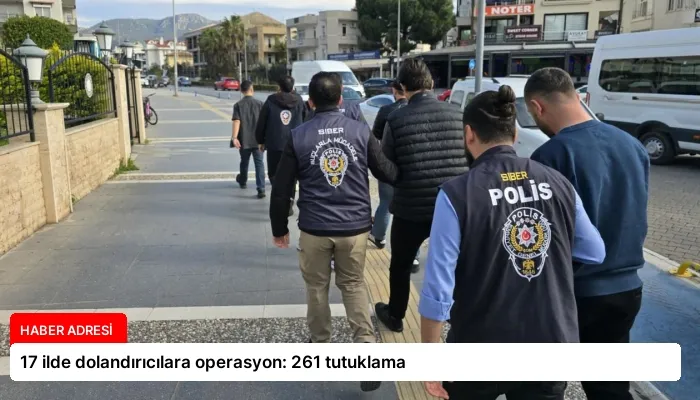 17 ilde dolandırıcılara operasyon: 261 tutuklama