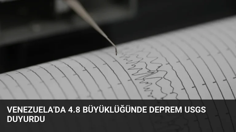 Venezuela’da 4.8 Büyüklüğünde Deprem USGS Duyurdu