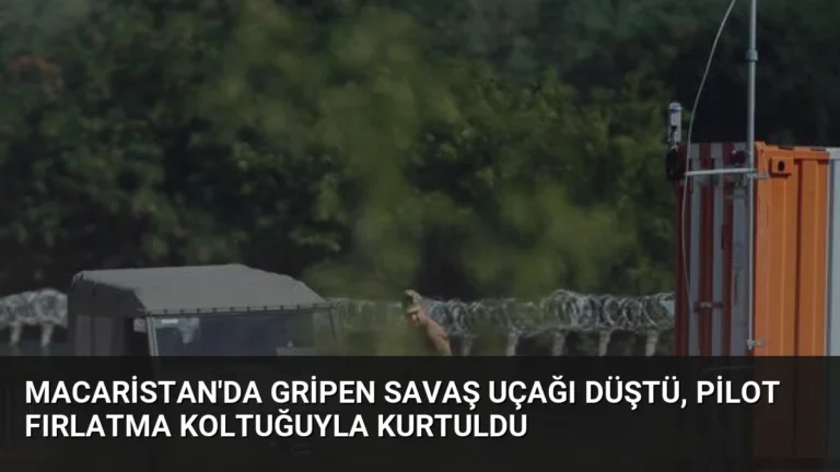 Macaristan’da Gripen Savaş Uçağı Düştü, Pilot Fırlatma Koltuğuyla Kurtuldu