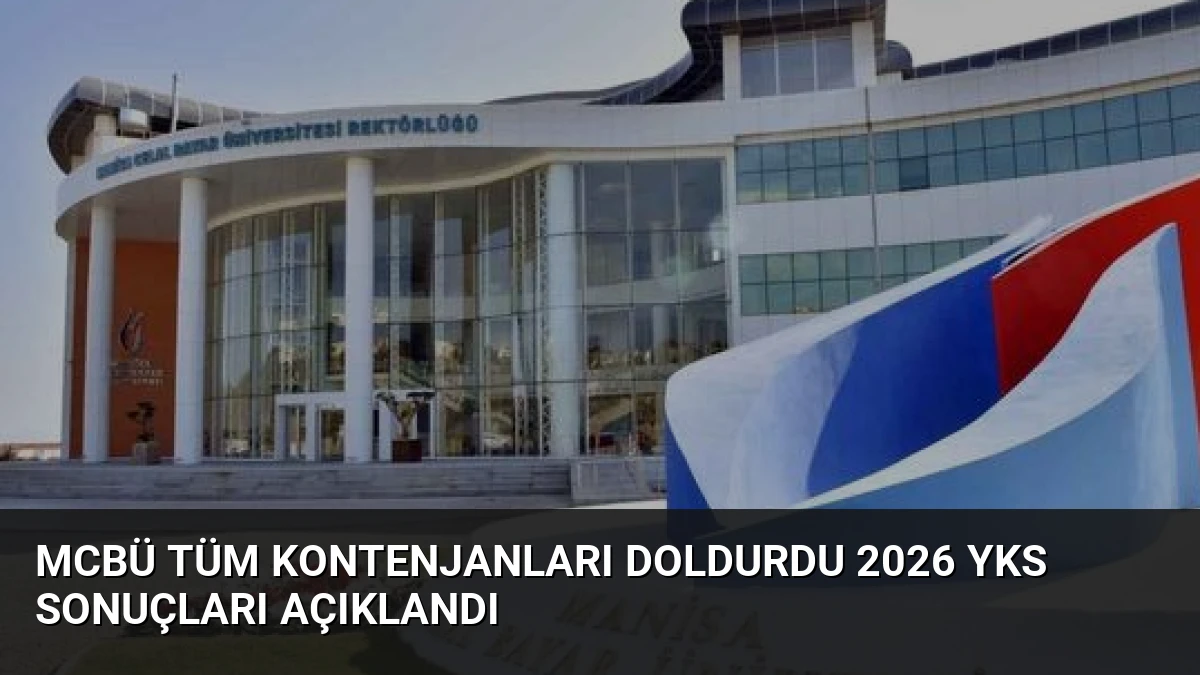 MCBÜ Tüm Kontenjanları Doldurdu 2026 YKS Sonuçları Açıklandı