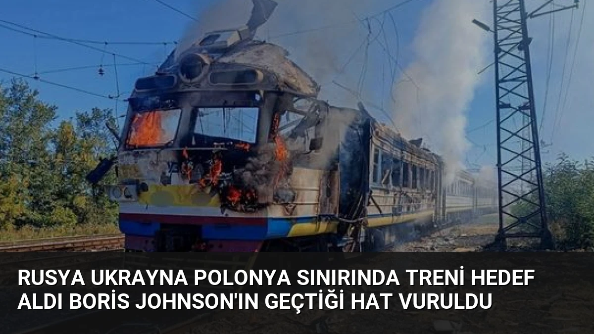 Rusya Ukrayna Polonya Sınırında Treni Hedef Aldı Boris Johnson’ın Geçtiği Hat Vuruldu