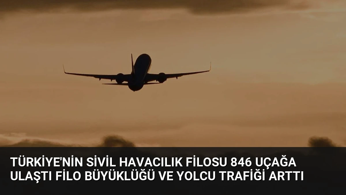 Türkiye’nin Sivil Havacılık Filosu 846 Uçağa Ulaştı Filo Büyüklüğü ve Yolcu Trafiği Arttı