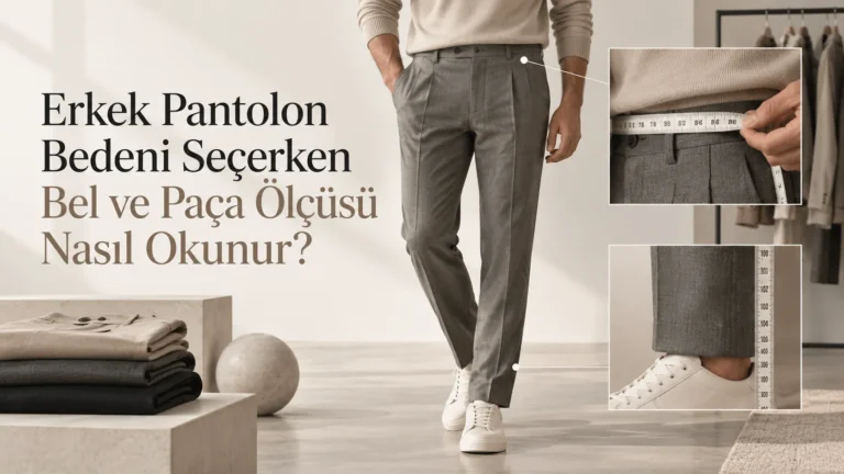 Erkek Pantolon Bedeni Seçerken Bel ve Paça Ölçüsü Nasıl Okunur?