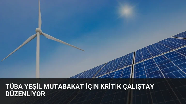 TÜBA Yeşil Mutabakat İçin Kritik Çalıştay Düzenliyor